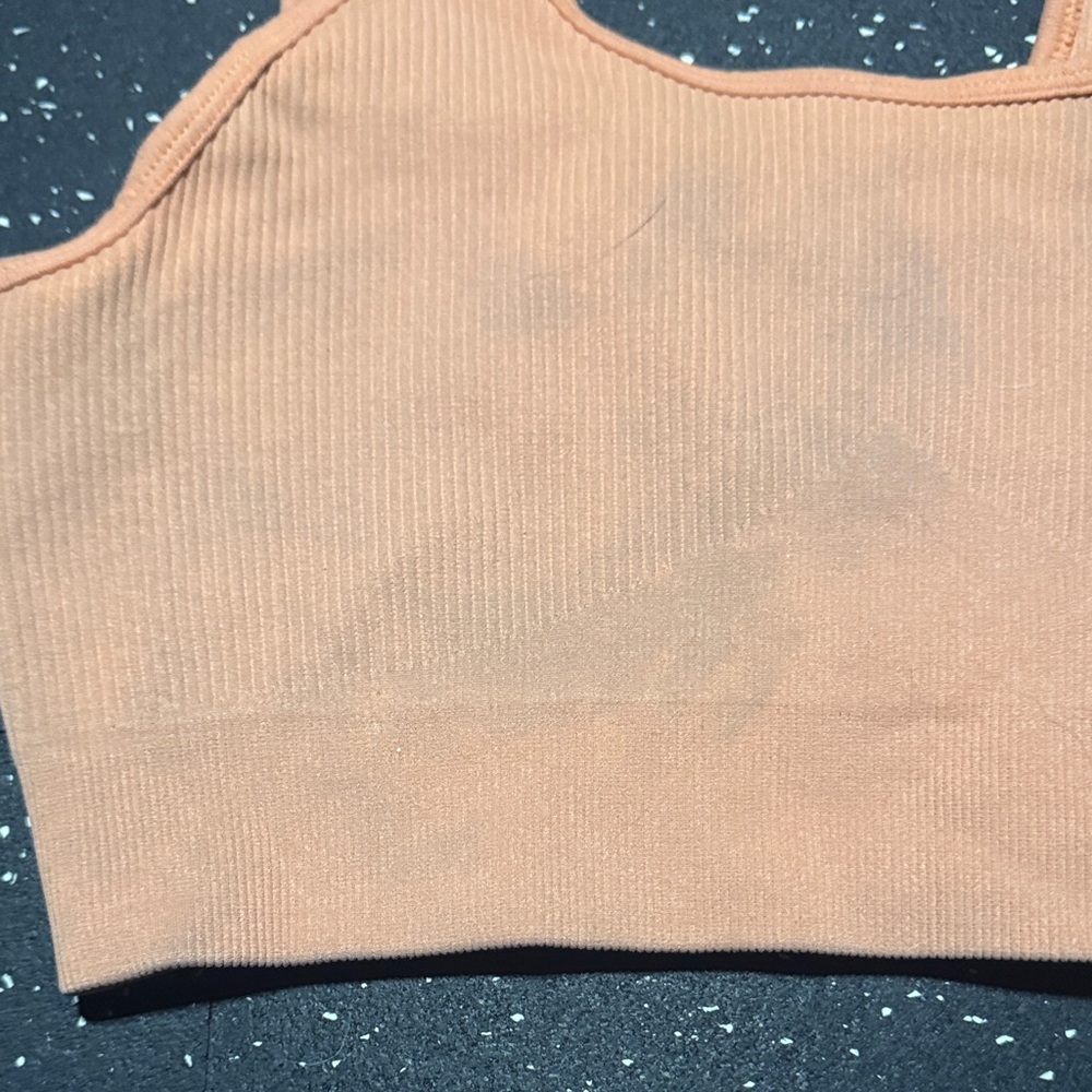 Orange Ribbed Workout Set - Picture 8 of 11